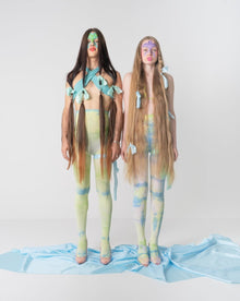  Wikiland Pastel Forest Pastel Tie Dye Tights Size CD