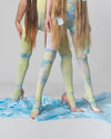 Wikiland Pastel Forest Pastel Tie Dye Tights Size CD